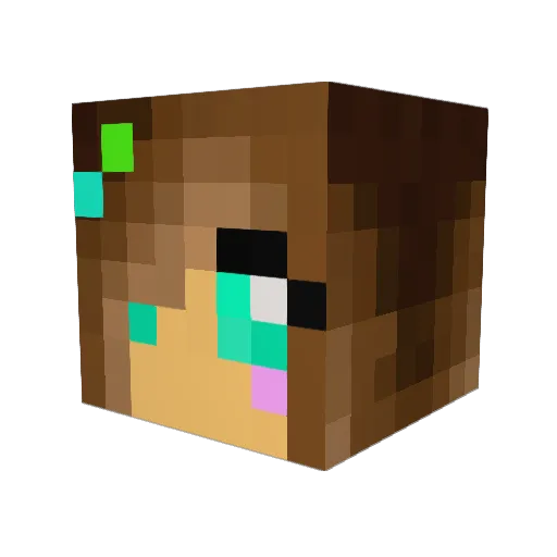 kaylagotswagg Minecraft avatar head, 3D render