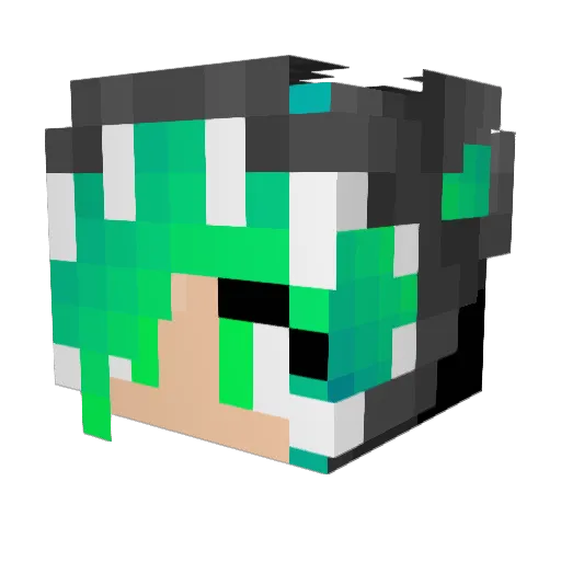 kaylahgem Minecraft avatar head, 3D render