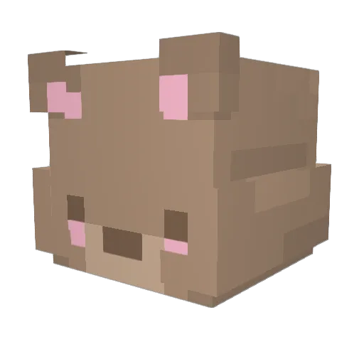 kaylaisdeman Minecraft avatar head, 3D render