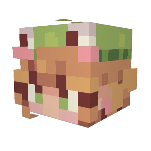 kaylamfg Minecraft avatar head, 3D render