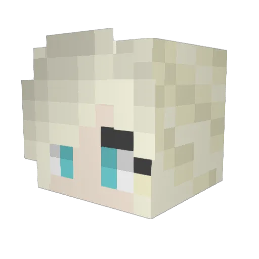 kaylee43 Minecraft avatar head, 3D render