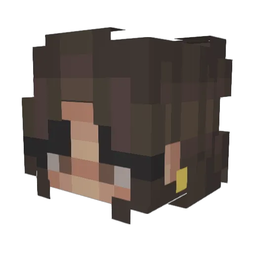 kaylijoy Minecraft avatar head, 3D render