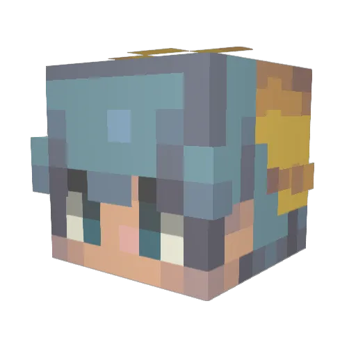 kaylin14 Minecraft avatar head, 3D render