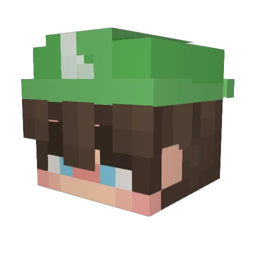 kayling3 Minecraft avatar head, 3D render