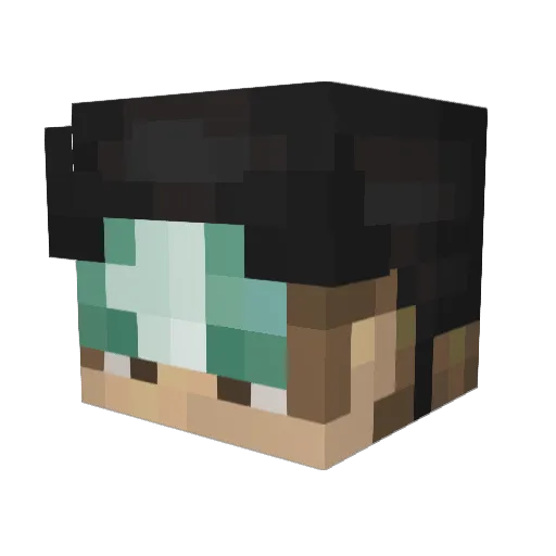 kayneki Minecraft avatar head, 3D render