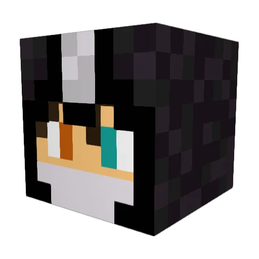 kaynim Minecraft avatar head, 3D render