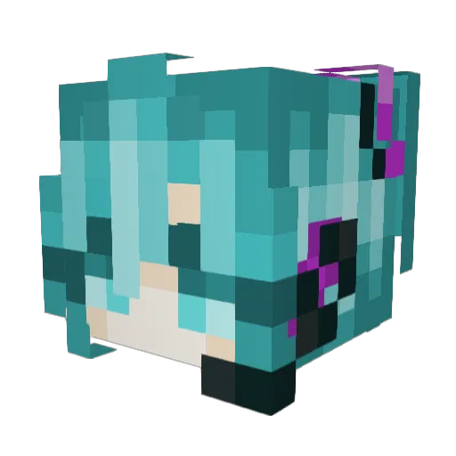kayteleyn Minecraft avatar head, 3D render