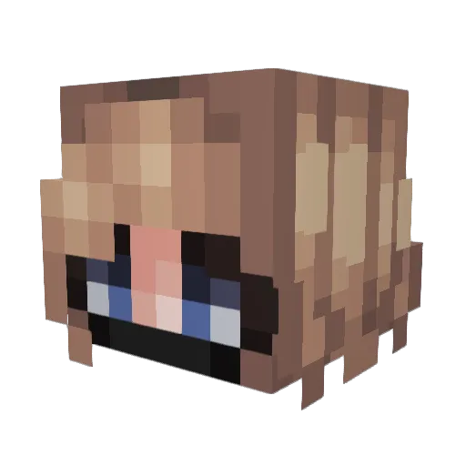 kaytkat Minecraft avatar head, 3D render