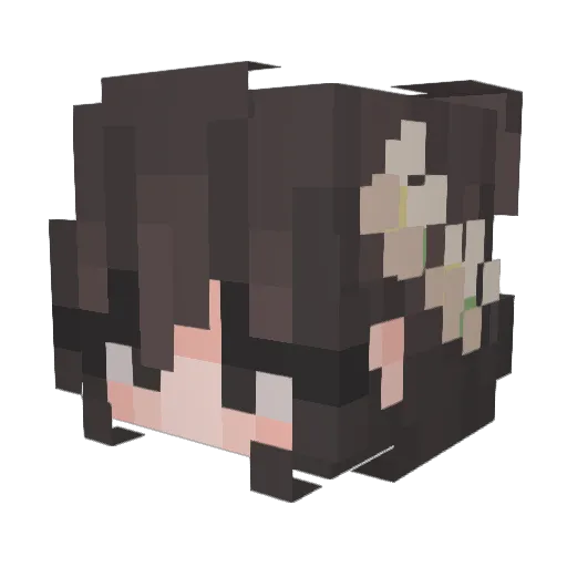 kayyllaa_ Minecraft avatar head, 3D render