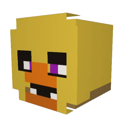 kayytt Minecraft avatar head, 3D render