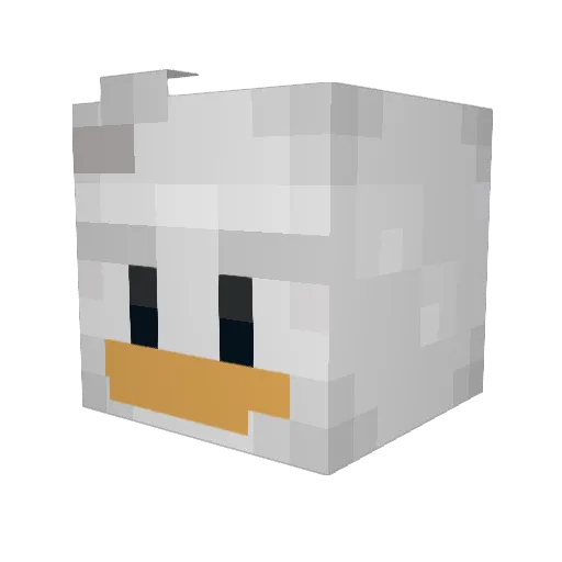 kayzao Minecraft avatar head, 3D render