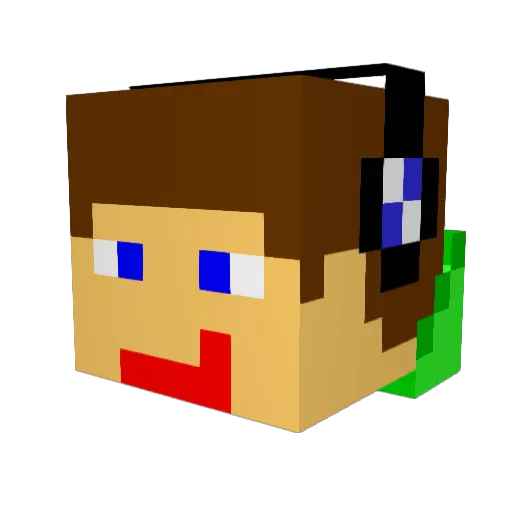 kazakov_next Minecraft avatar head, 3D render