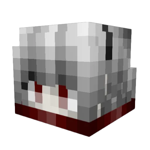 kazama_lin Minecraft avatar head, 3D render