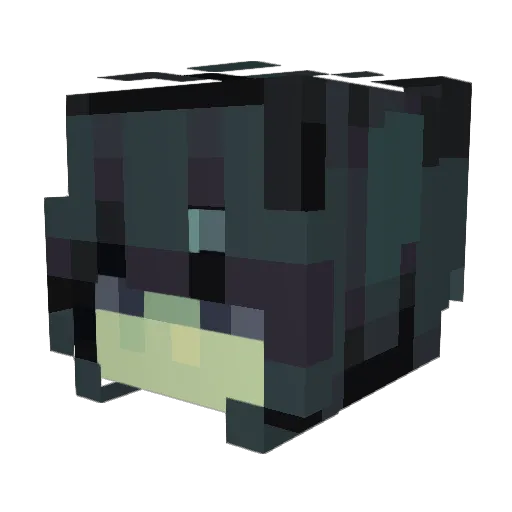 kazcrafts Minecraft avatar head, 3D render