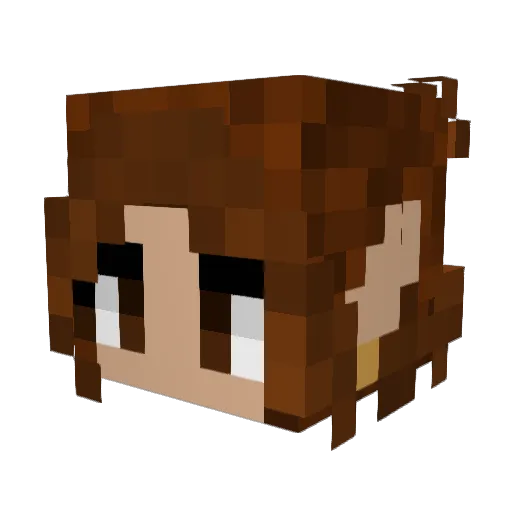 kazeel Minecraft avatar head, 3D render