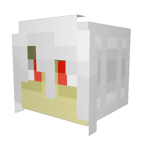 kazeoncrack Minecraft avatar head, 3D render