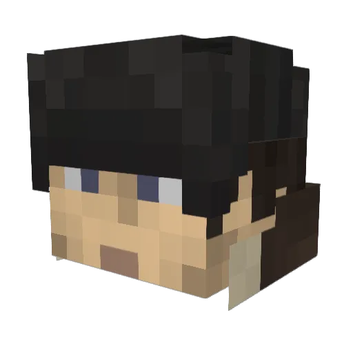 kazibar17 Minecraft avatar head, 3D render