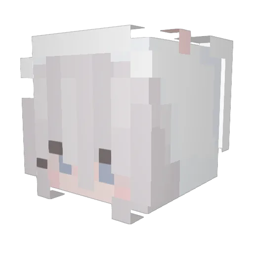kazinoh Minecraft avatar head, 3D render