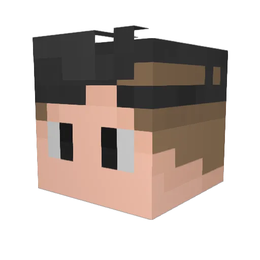 kazio_183 Minecraft avatar head, 3D render