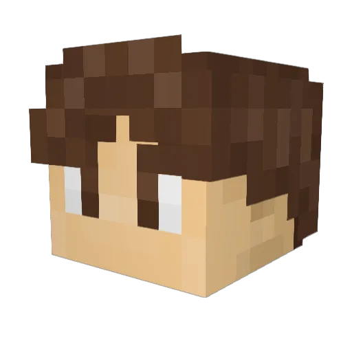 kazipex Minecraft avatar head, 3D render