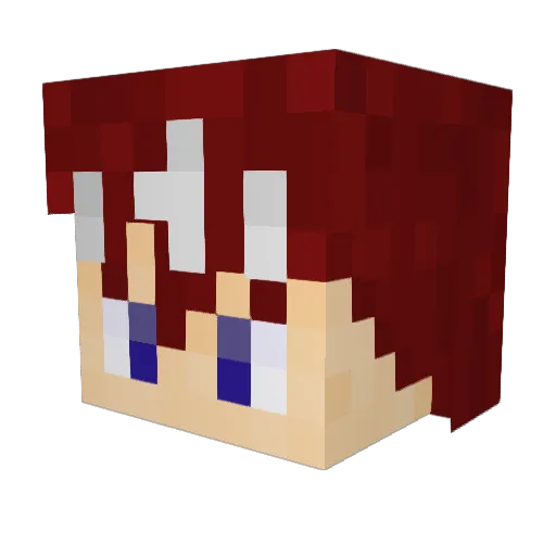 kazmeleos Minecraft avatar head, 3D render