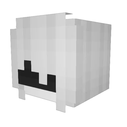 kazmodeus Minecraft avatar head, 3D render