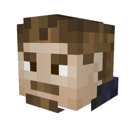 kazoobuster Minecraft avatar head, 3D render