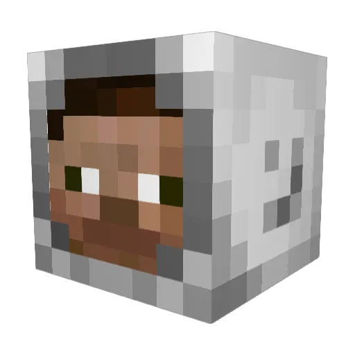 kazpers Minecraft avatar head, 3D render
