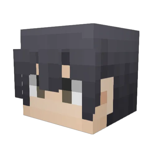 kazu0295 Minecraft avatar head, 3D render