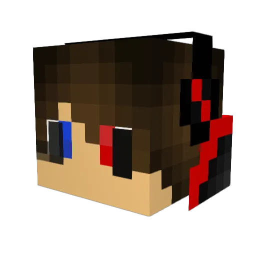 kazu0916 Minecraft avatar head, 3D render