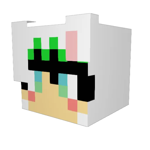 kazu11211 Minecraft avatar head, 3D render