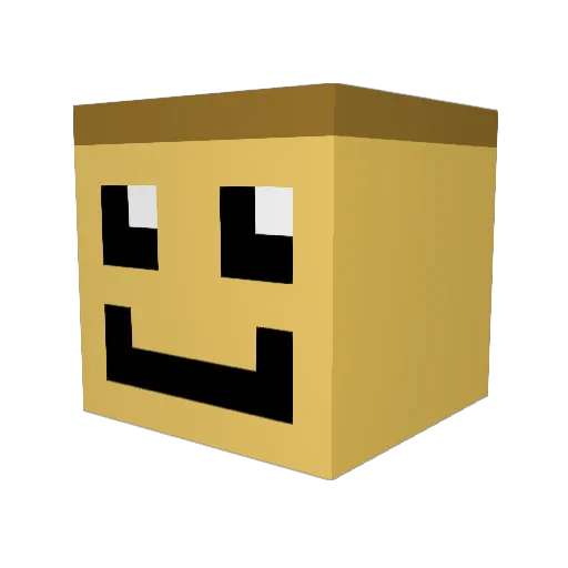 kazu830 Minecraft avatar head, 3D render