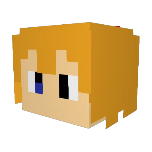 kazu9376 Minecraft avatar head, 3D render