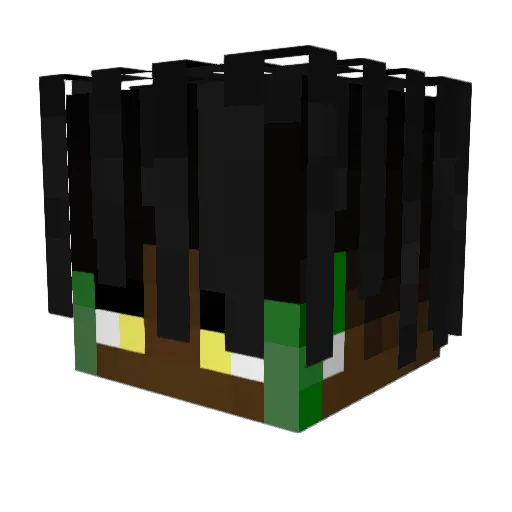 kazu_ryu Minecraft avatar head, 3D render