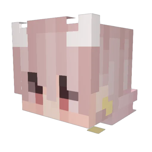 kazugay Minecraft avatar head, 3D render