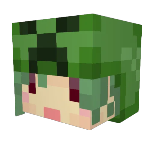 kazuki1019 Minecraft avatar head, 3D render