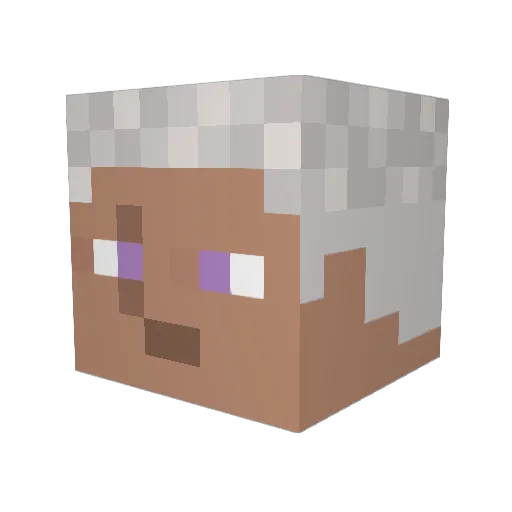 kazuki_kai Minecraft avatar head, 3D render