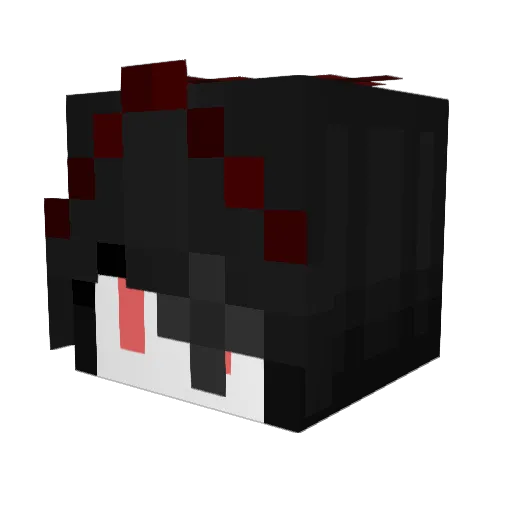 kazulame Minecraft avatar head, 3D render