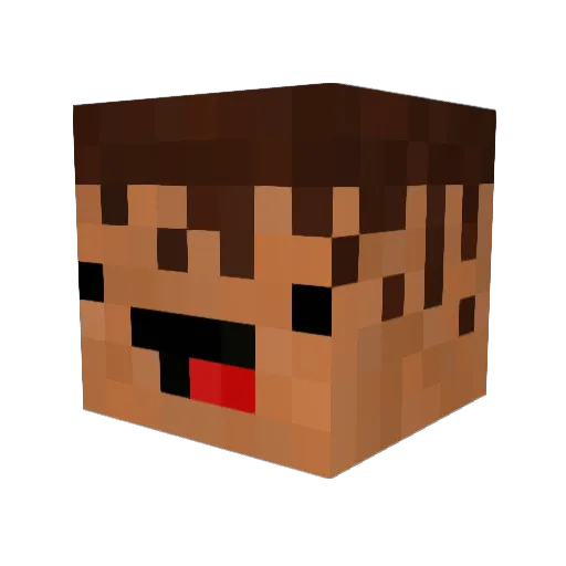 kazumamochi Minecraft avatar head, 3D render