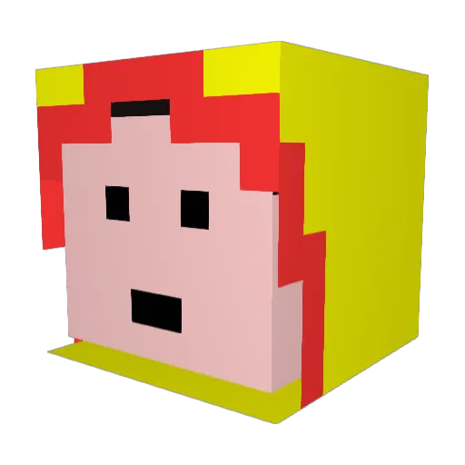 kazune0426 Minecraft avatar head, 3D render