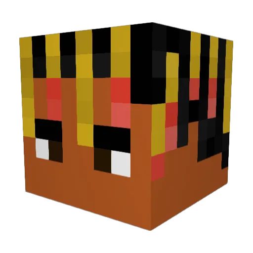 kazuno999 Minecraft avatar head, 3D render