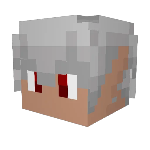 kazusa61 Minecraft avatar head, 3D render