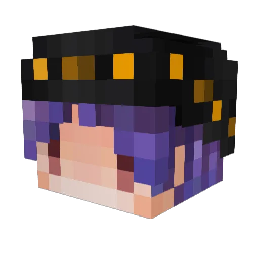 kazushi10 Minecraft avatar head, 3D render