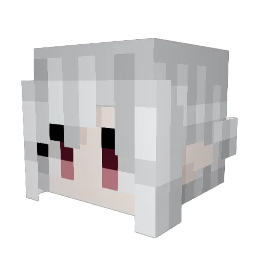 kazuto2yuki2 Minecraft avatar head, 3D render