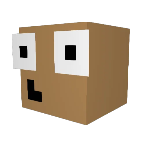 kazutodrogadicto Minecraft avatar head, 3D render