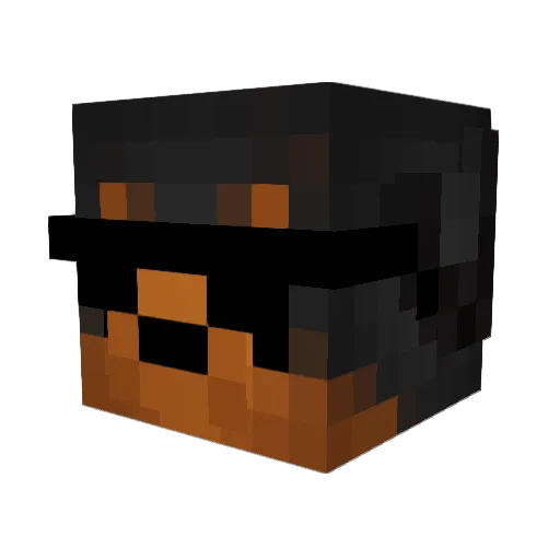 kazuyasz Minecraft avatar head, 3D render