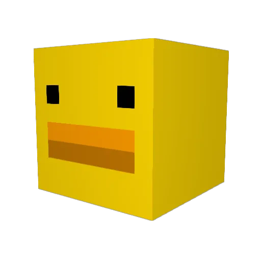 kazxx Minecraft avatar head, 3D render