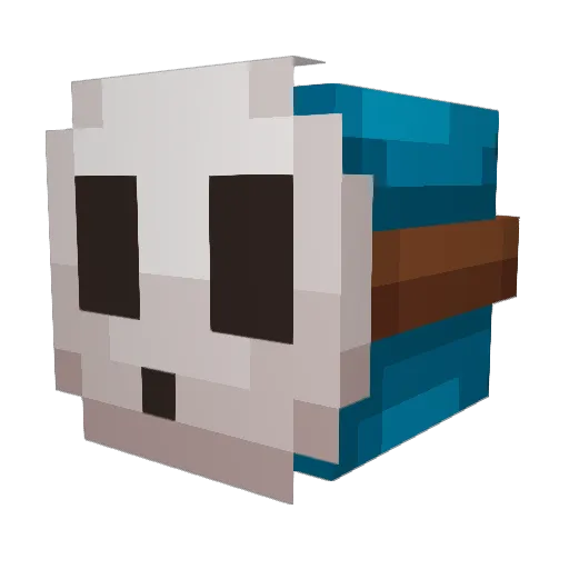 kazza7 Minecraft avatar head, 3D render