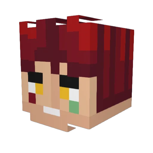 kbc1493 Minecraft avatar head, 3D render