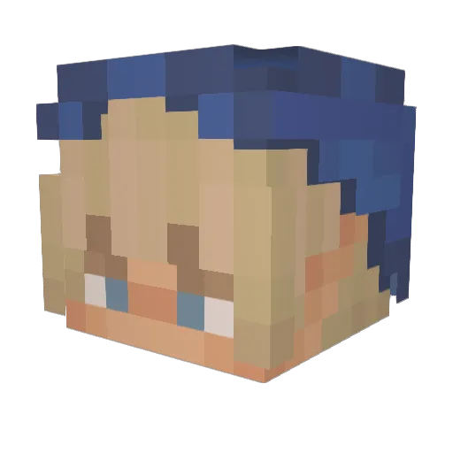 kbecois2 Minecraft avatar head, 3D render